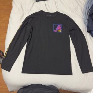 Black The North Face Long Sleeve Shirt with Design